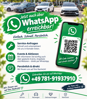Jetzt auch über WhatsApp erreichbar